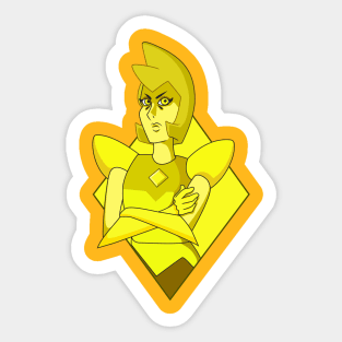 Yellow Diamond Sticker